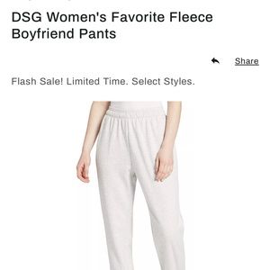 women’s fleece dsg sweatpants size s